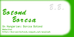 botond borcsa business card